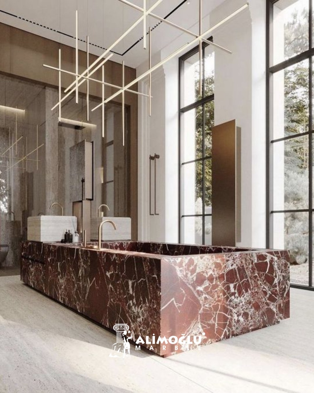 Mutfaklara Rosso Levanto ile Lüks Dokunuş: Doğal Taşın Estetik ve Dayanıklılığı